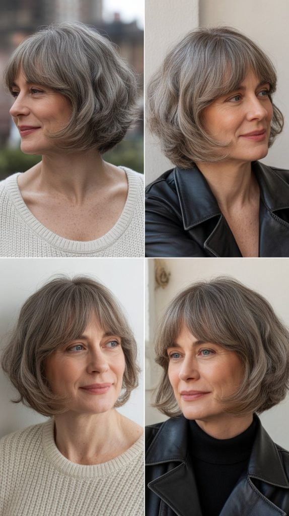 Soft Blunt Curtain Bangs