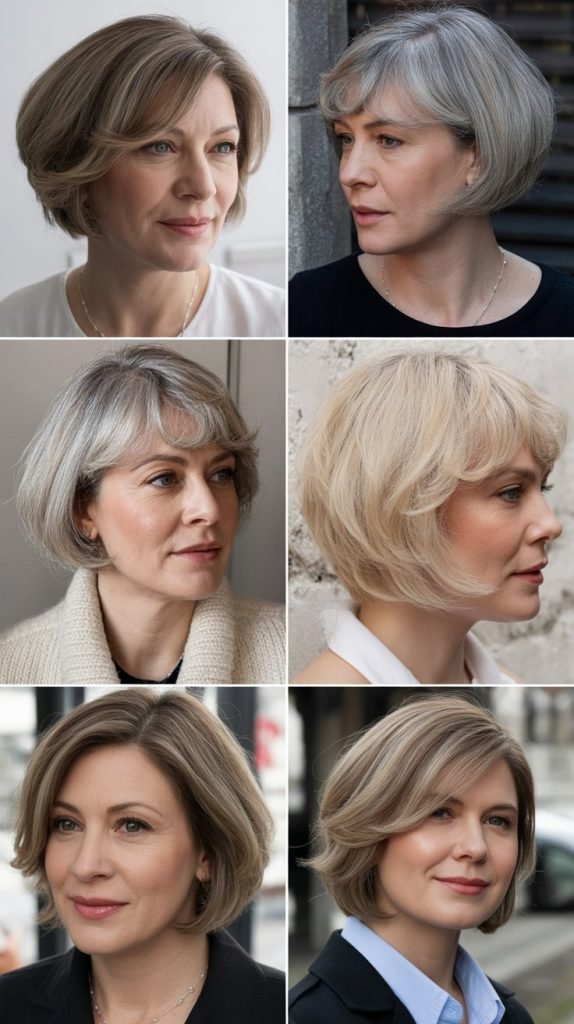 Sleek Bob with Shine-Enhancing Treatment