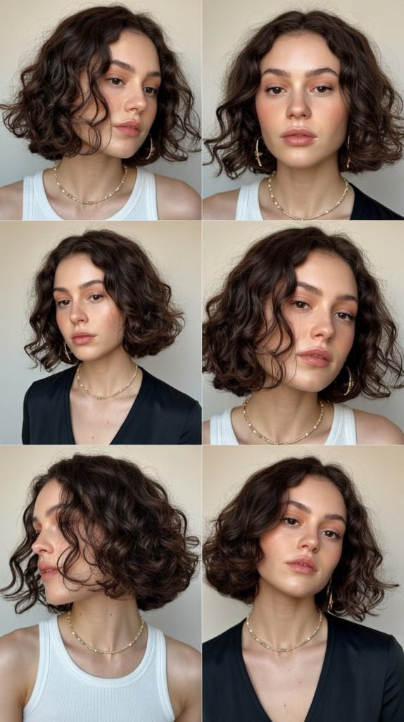 Wavy Bob with Side Part