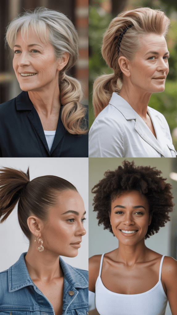 Voluminous Ponytail with Wrapped Base