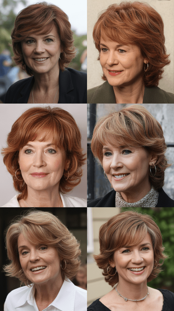 Layered Cut with Red Highlights