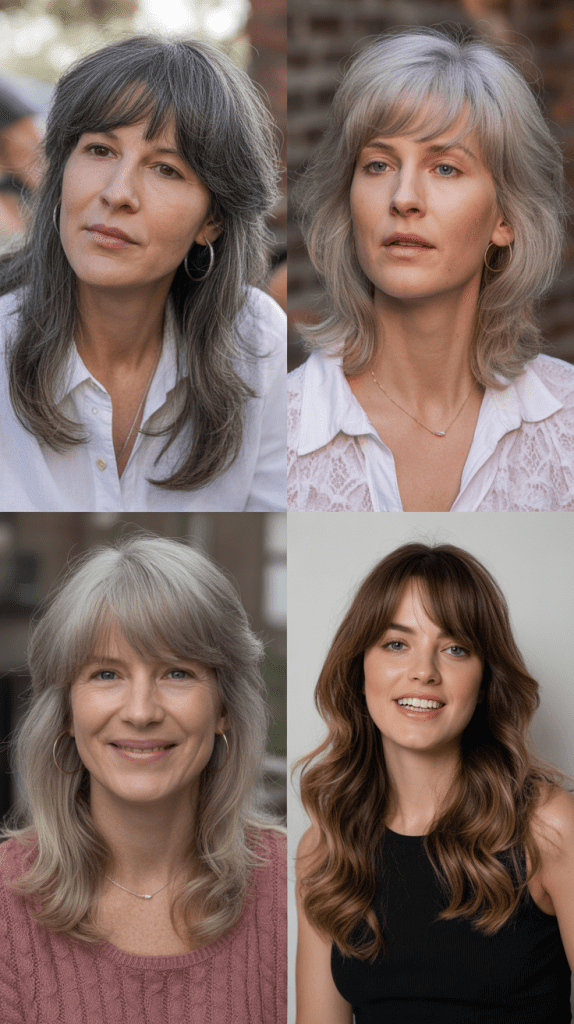 Long Hair with Wispy Bangs