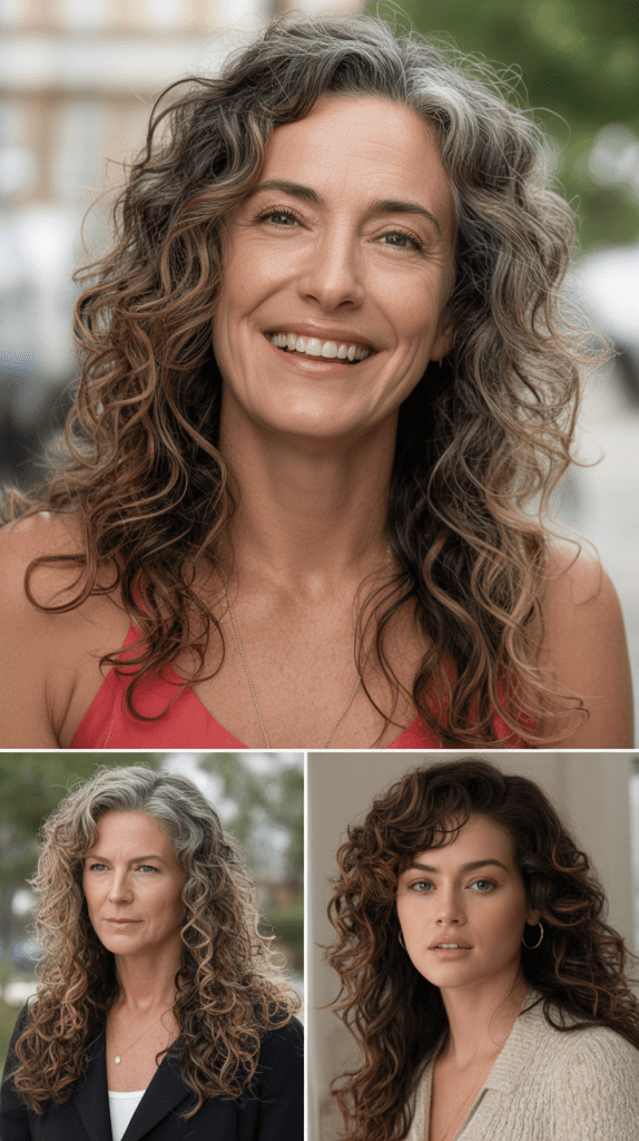 Face-Framing Highlights with Loose Curls