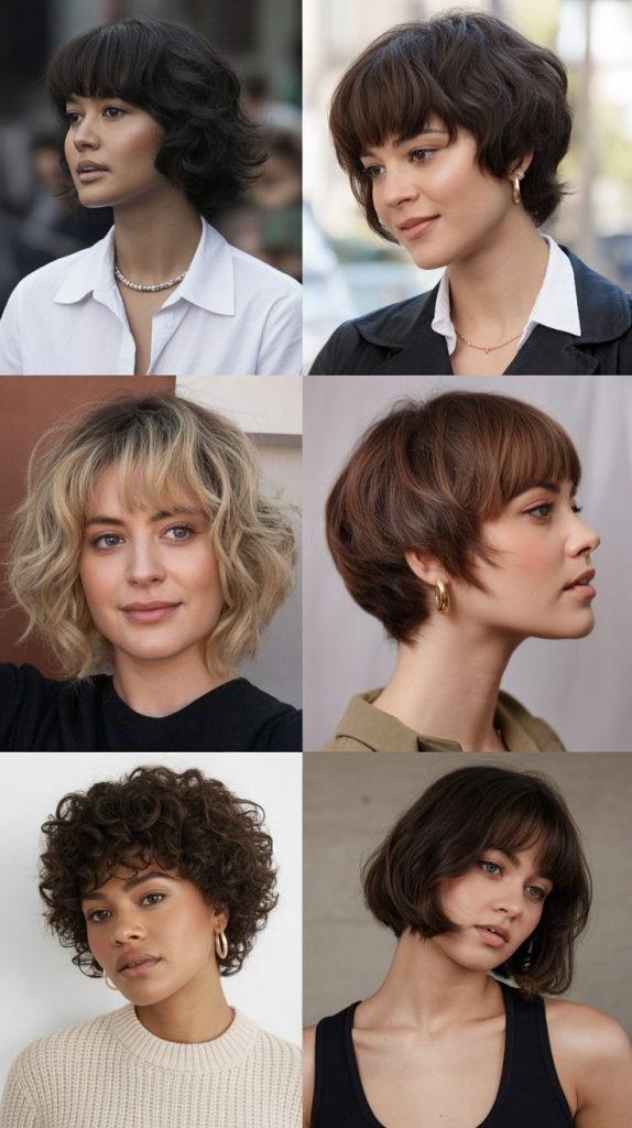 33 Trending Short Haircuts for Thick Hair with Bangs