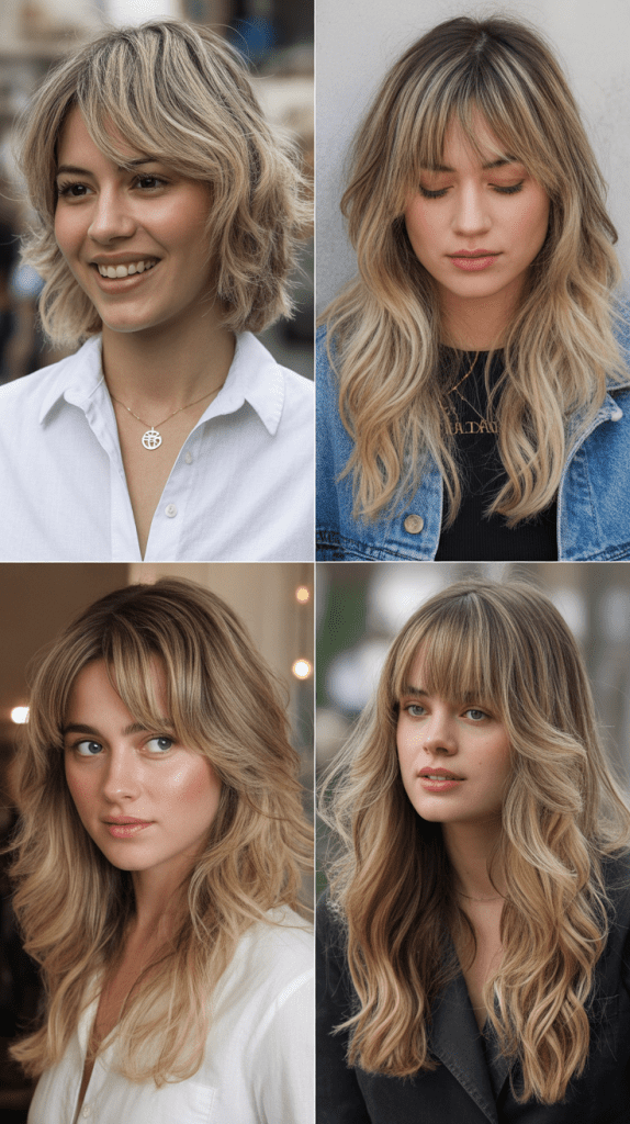 Invisible Layers with Piecey Bangs