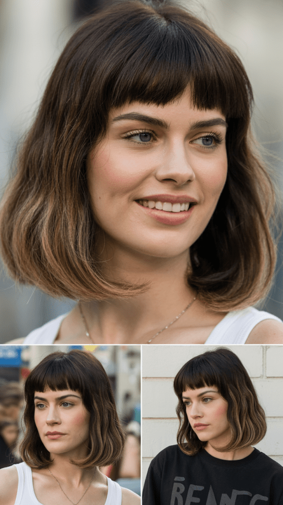 Long Bob with Micro Bangs
