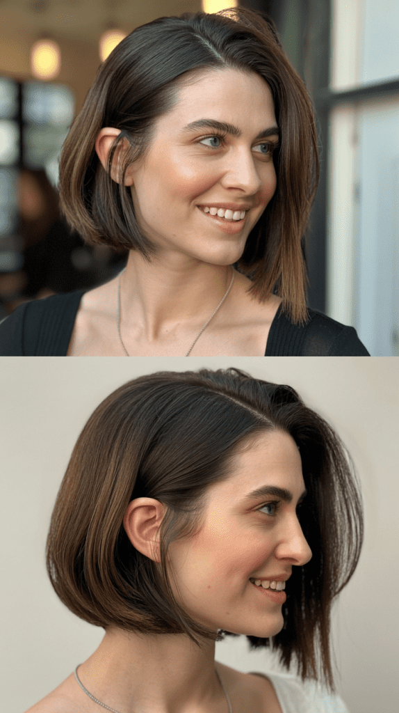 Side-Parted Long Bob