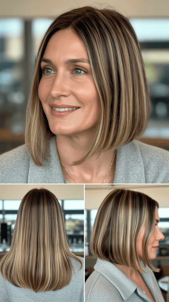 Long Bob with Babylights