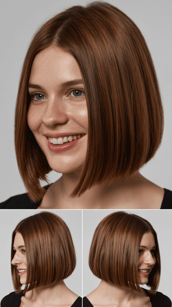 Sleek and Shiny Long Bob