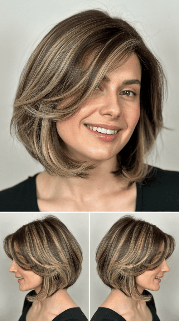Layered Long Bob with Face-Framing