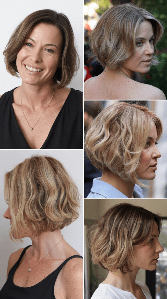 Long Bob with Highlights and Lowlights