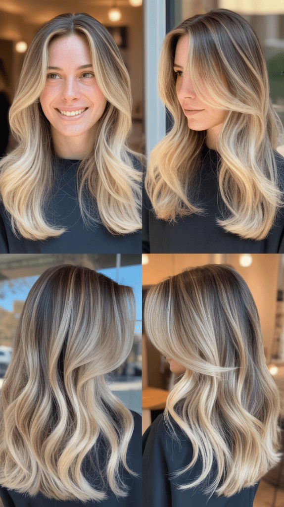 Classic Straight-Across Bangs with Golden Wheat Blonde