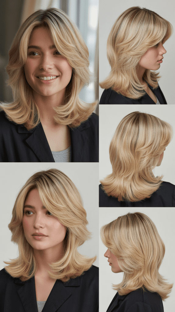 Vanilla Cream Blonde with Rounded Layers