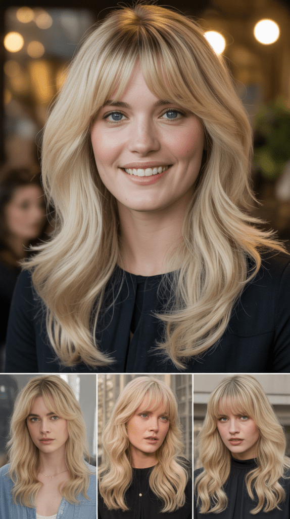 . Wispy Micro Fringe with Butterscotch Blonde