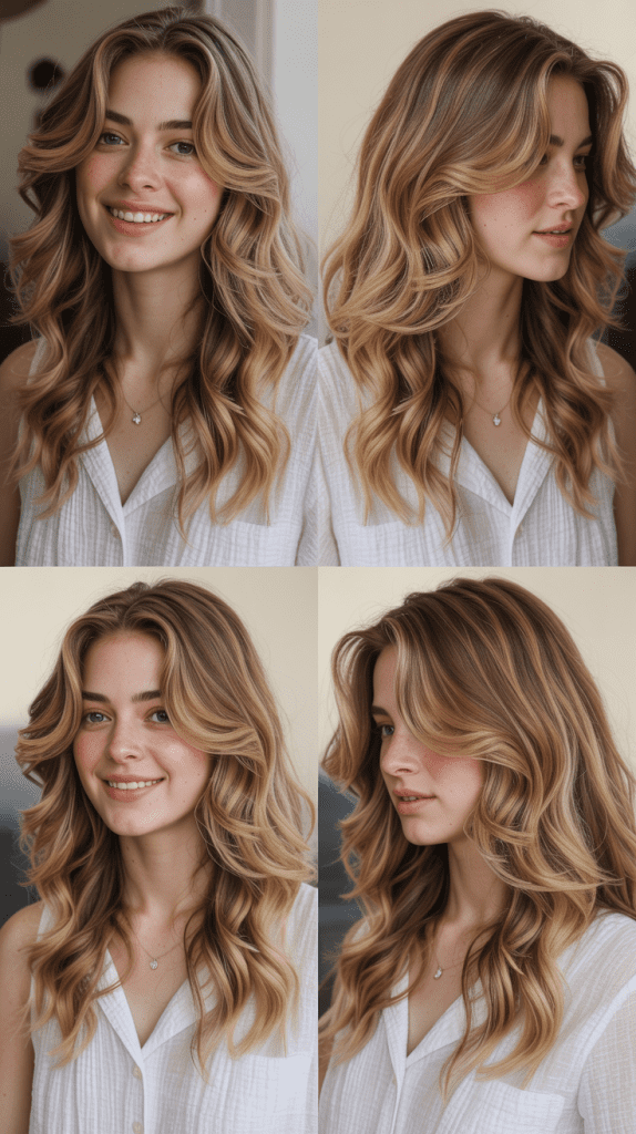 Layered Collarbone Cut with Soft Waves