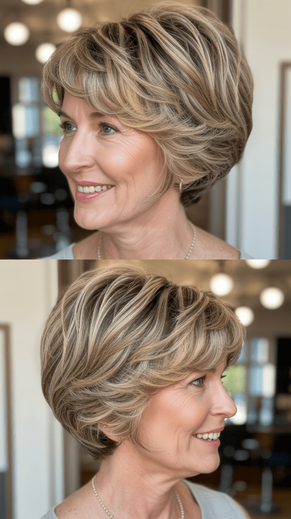 Stacked Bob with Volume