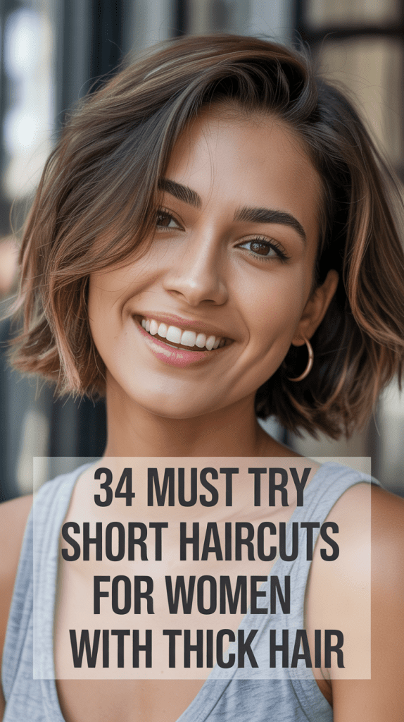Must Try Short Haircuts for Women with Thick Hair