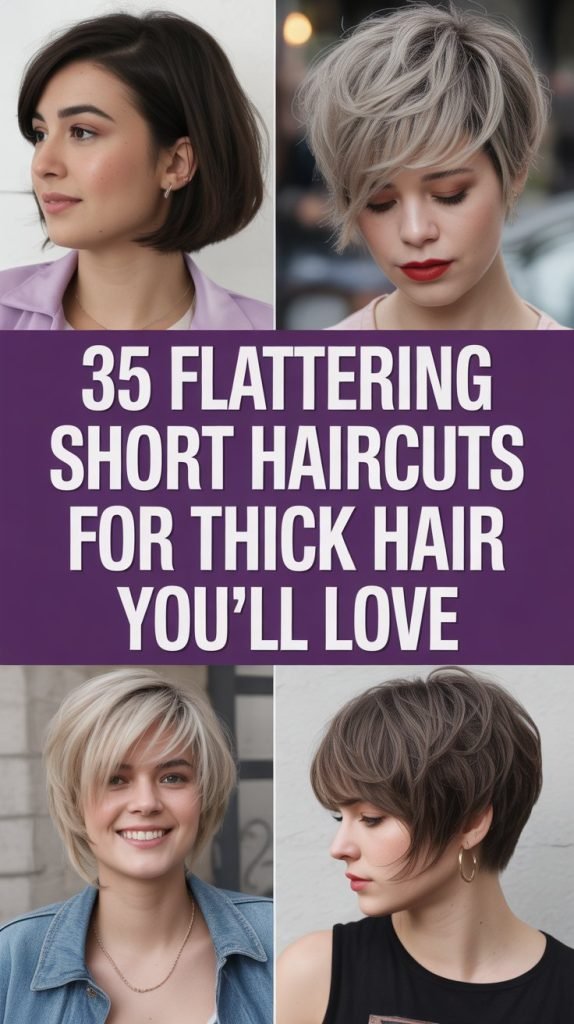 35 Flattering Short Haircuts for Thick Hair You'll Love