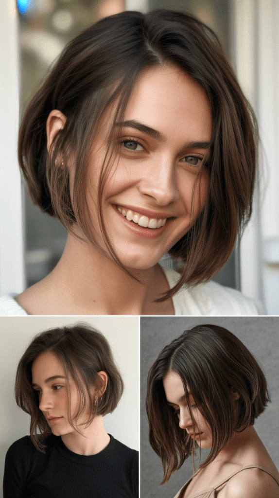 Asymmetrical Bob with Longer Front Pieces