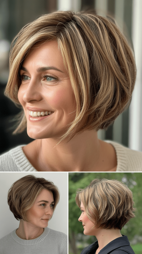 Layered Bob with Highlights