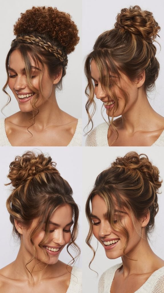 . Braided Halo Updo