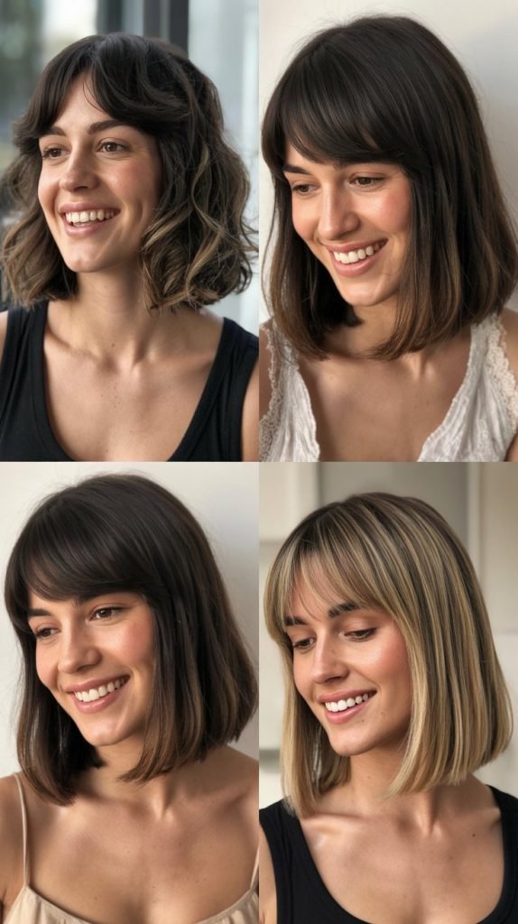  Long Bob With French Girl Bangs