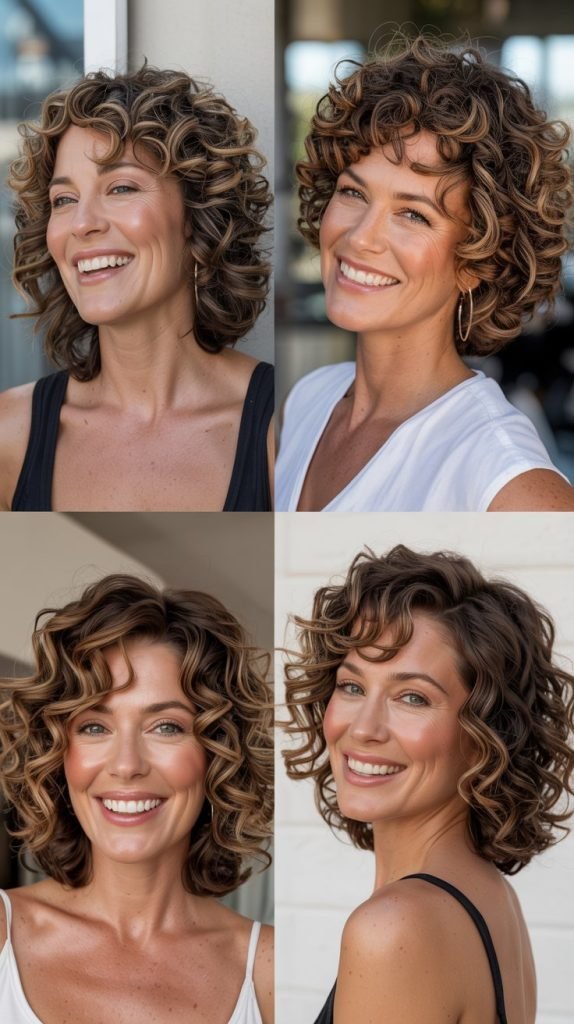 Soft Curly Waves with Lowlights