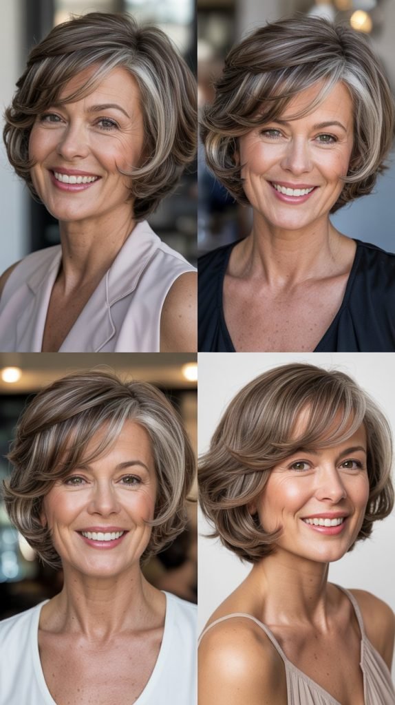 Graduated Bob with Side-Swept Volume