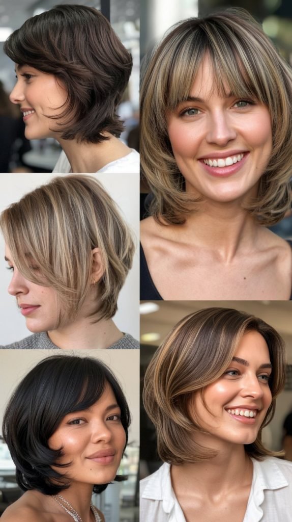 Tapered Bangs With Beveled Layers