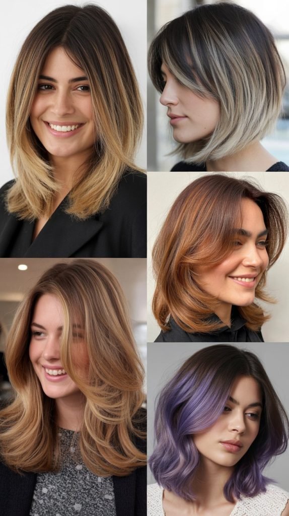  Layered Cut With Ombré Color