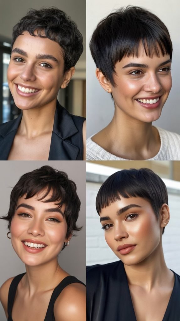 Pixie Cut With Micro Bangs