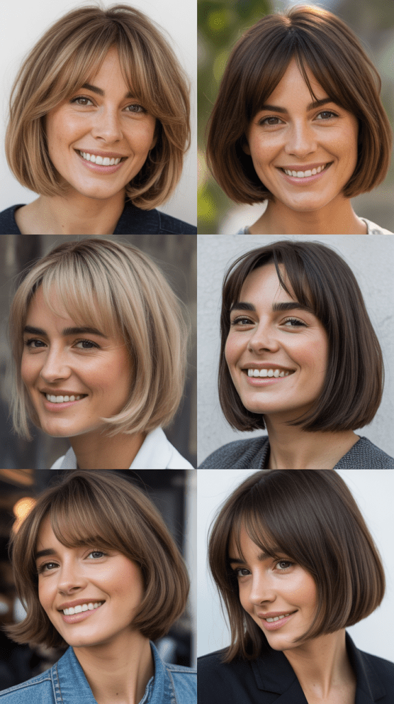 Rounded Bob With Soft Bangs