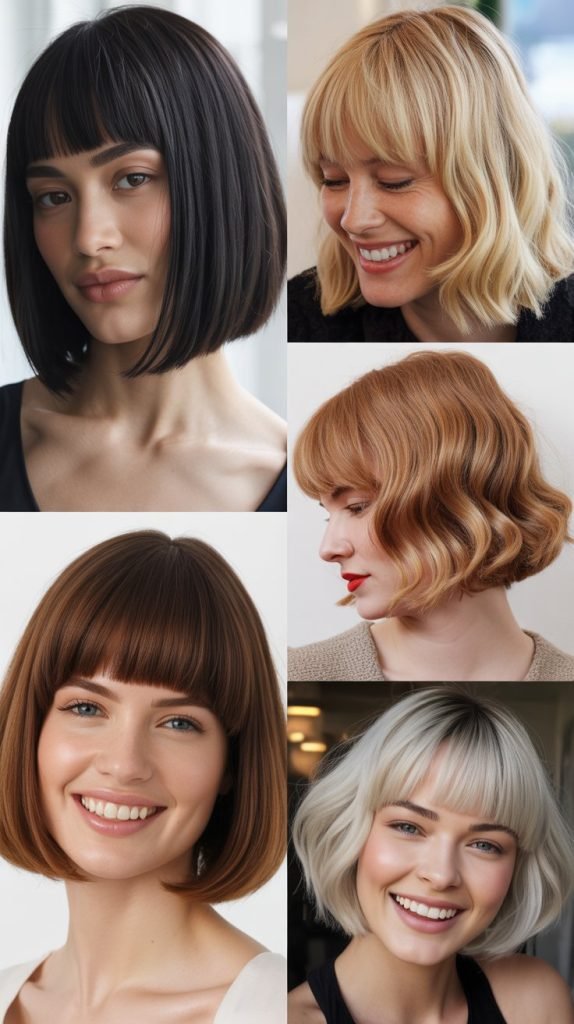  Tousled Bob With Bardot Bangs