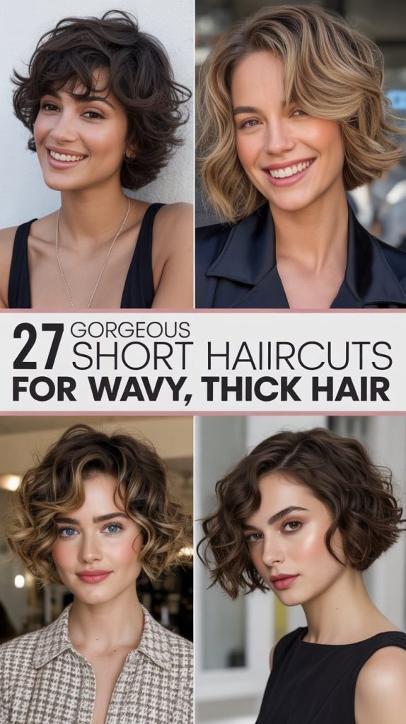 27 Gorgeous Short Haircuts for Wavy, Thick Hair