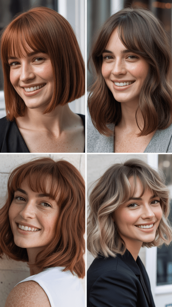 Shoulder-Grazing Bob With Long Bangs