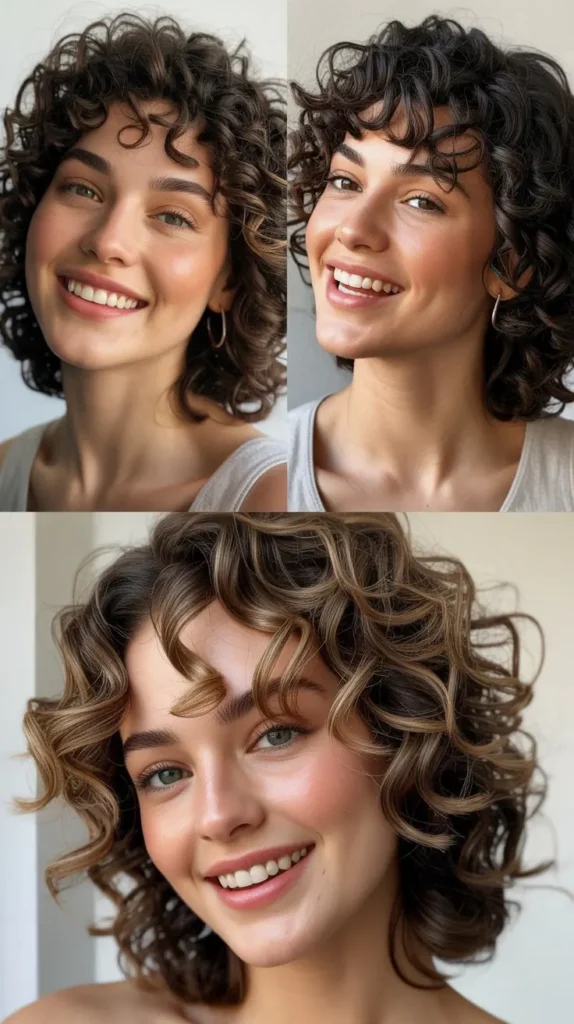 Wash-and-Go Chin-Length Curly Cut