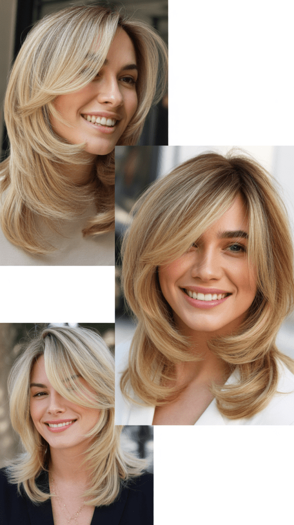 Long Layers with Wispy Side Bangs