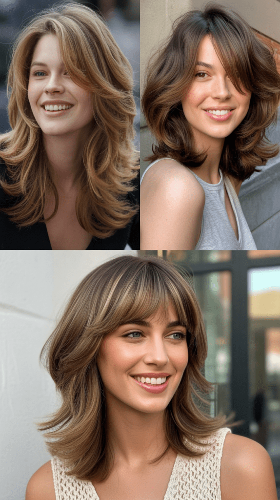 Long Shag With Feathered Bangs