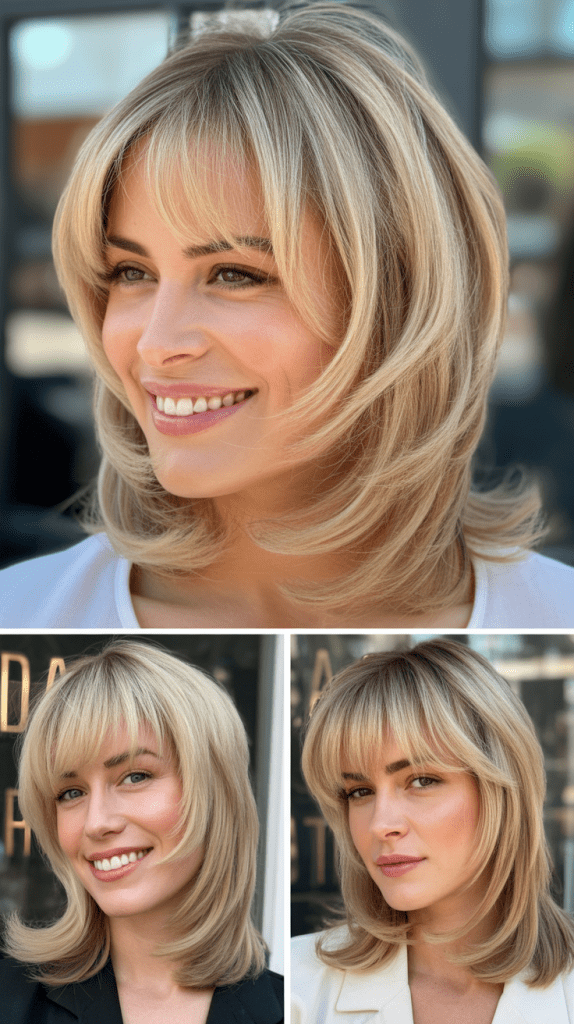 Long Layered Lob with Bottleneck Fringe