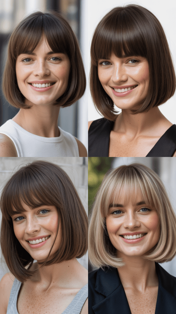 Classic Bob With Long Full Bangs