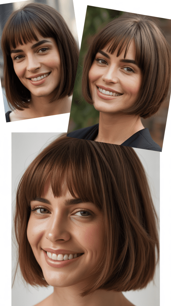 Bob With Long Fringe Bangs