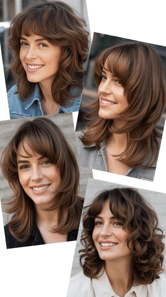 Piecy Layers With Brow-Skimming Bangs