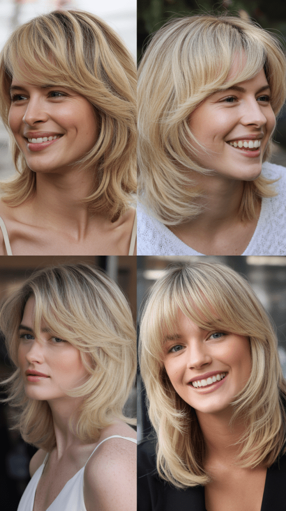 Feathered Layers with Wispy Bangs