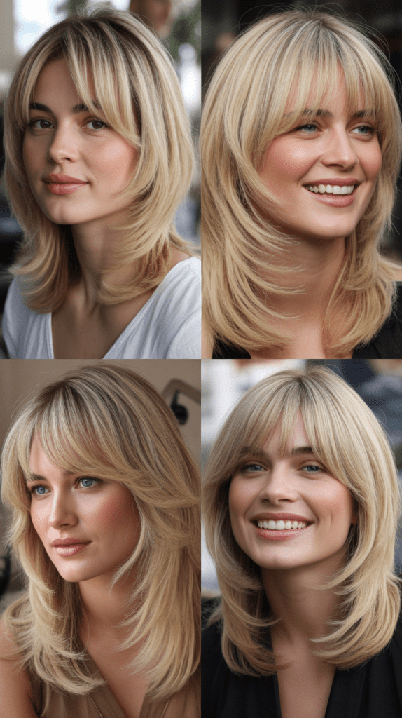 Graduated Layers with Full Bangs