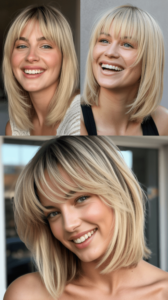 Blunt Cut with Baby Bangs