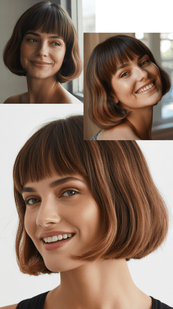 Retro Bob With Long Retro Bangs