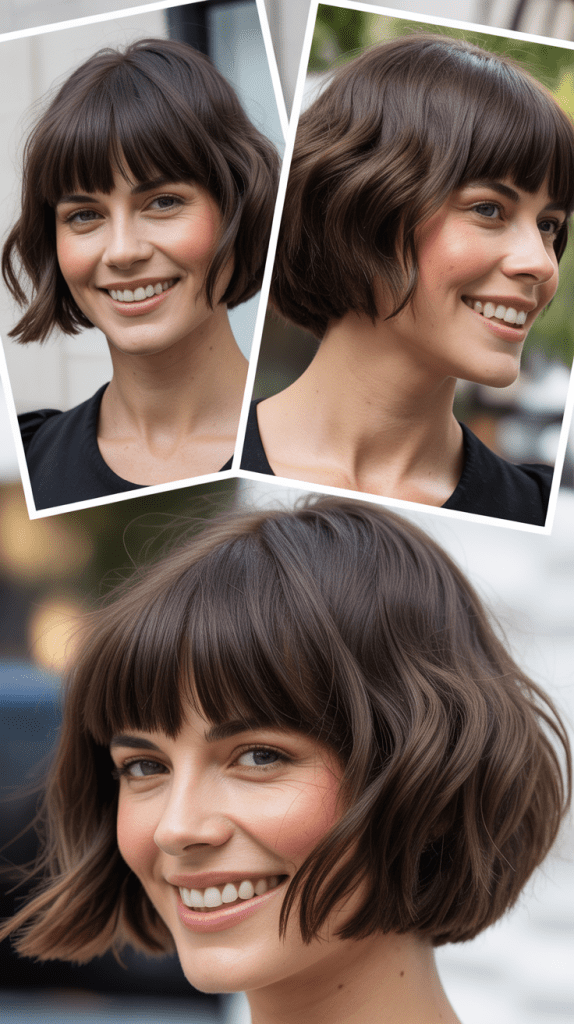 Polished Bob With Sleek Bangs