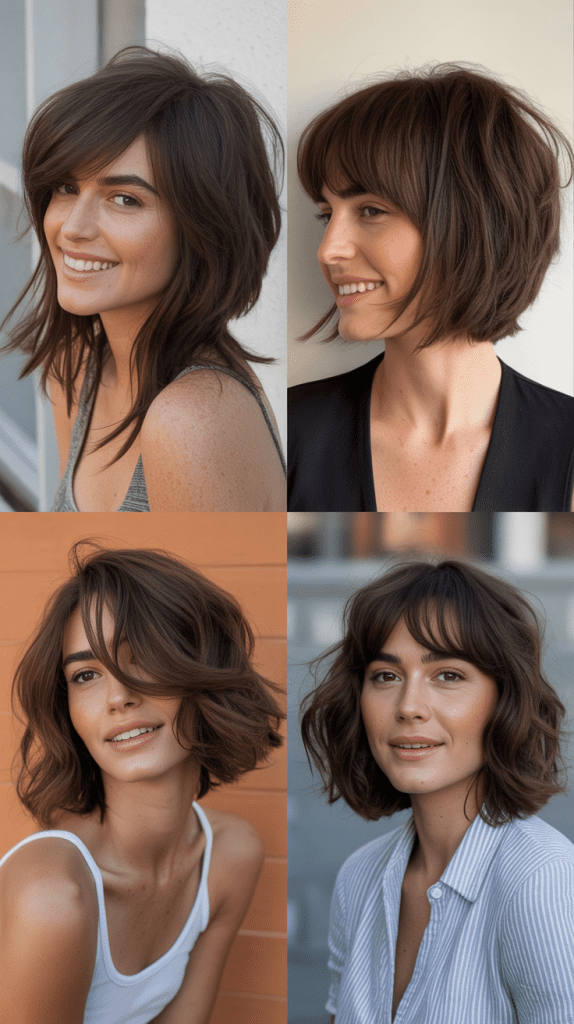 Asymmetrical Cut with Side Bangs