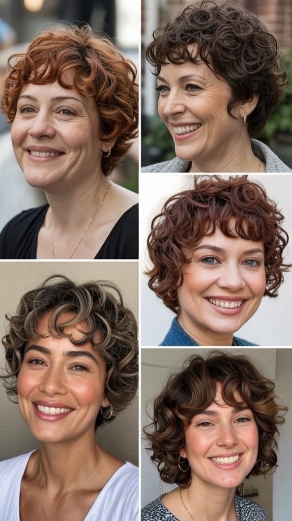  Curly Pixie with Curly Fringe