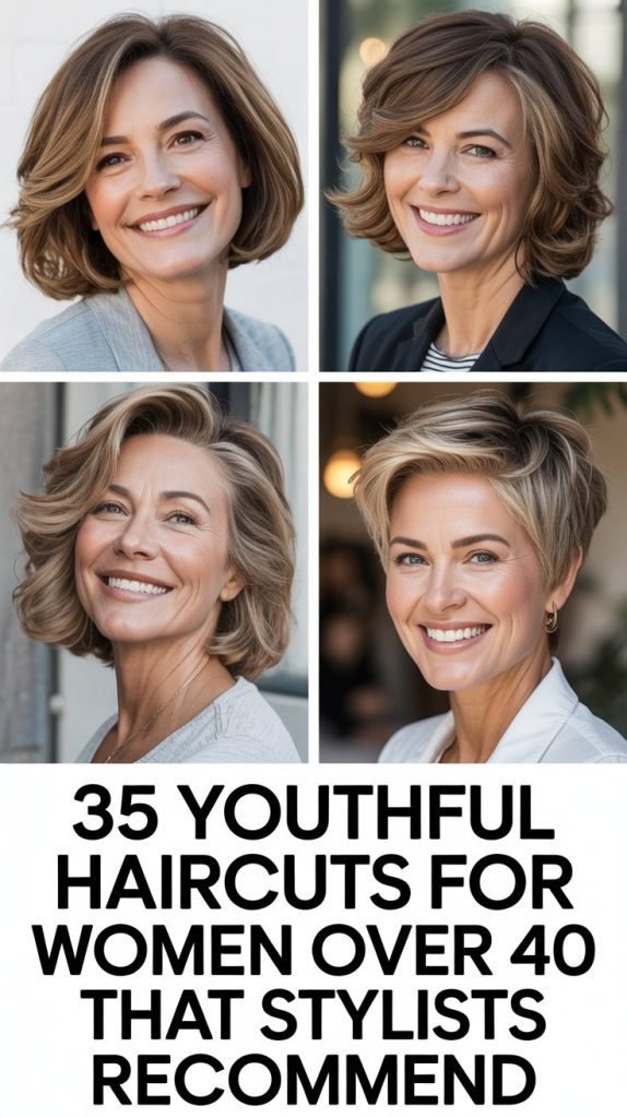 35 Youthful Haircuts for Women Over 40 That Stylists Recommend 35 Youthful Haircuts for Women Over 40 That Stylists Recommend